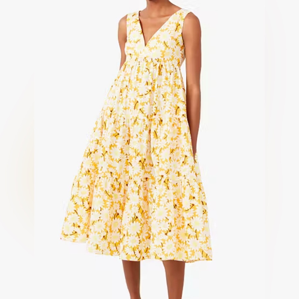 Kate Spade Daisy Poplin Vineyard Midi Dress Size 2